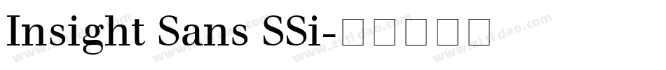 Insight Sans SSi字体转换